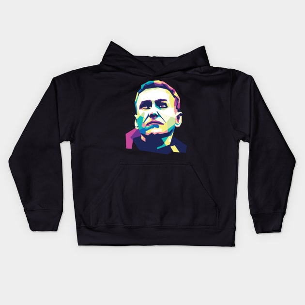 wpap alexei navalny Kids Hoodie by agungsaid1234